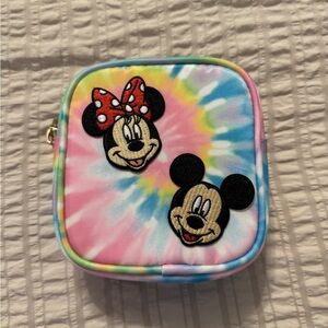 Stoney Clover Lane Tie-Dye Mickey and Minnie Small Pouch